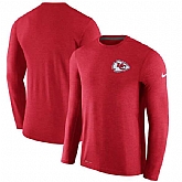 Men's Kansas City Chiefs Nike Red Coaches Long Sleeve Performance T-Shirt,baseball caps,new era cap wholesale,wholesale hats